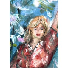 Dance. Blooming Gardens of the Homeland – Original Oil Painting by Marina Stognieva